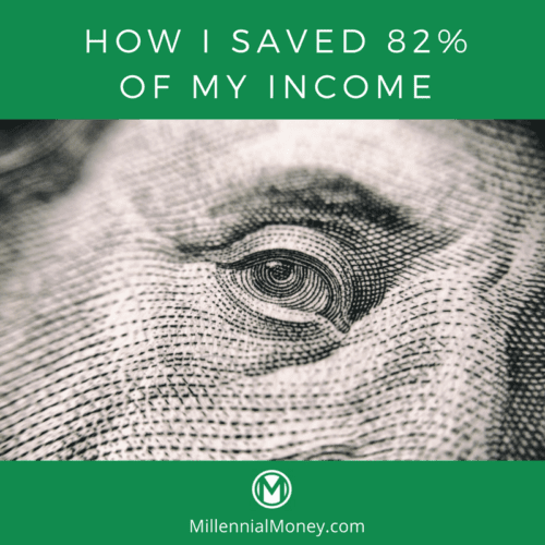 How I Saved 82% of My Income Featured Image