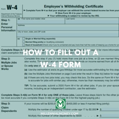 how to fill out a w-4