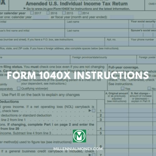 Form 1040X Instructions