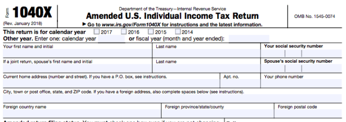 Form 1040X Instructions: Everything You Need To Know - Millennial Money