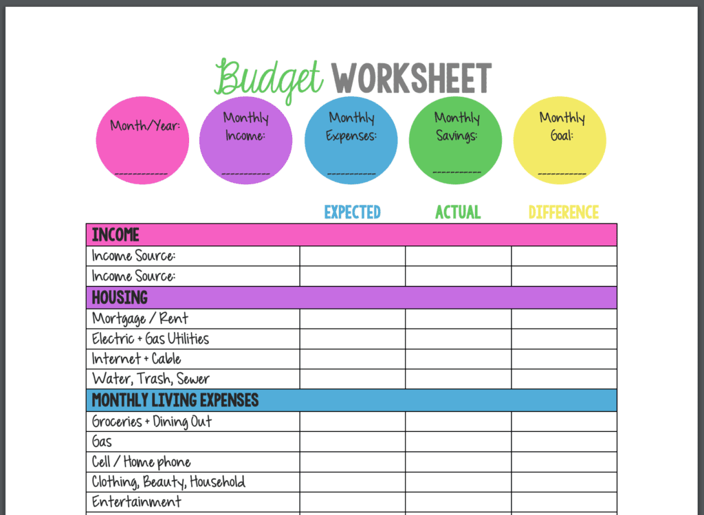 12 Best Budget Templates Tools Spreadsheets PDFs