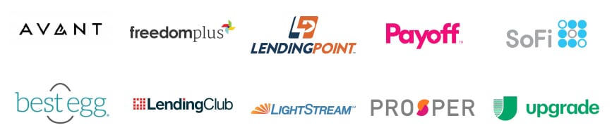 personal loan lender logos