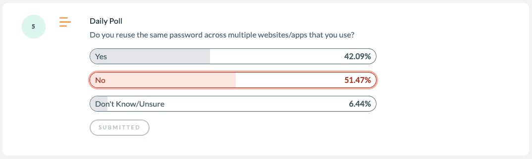 Branded Surveys Daily Poll Question