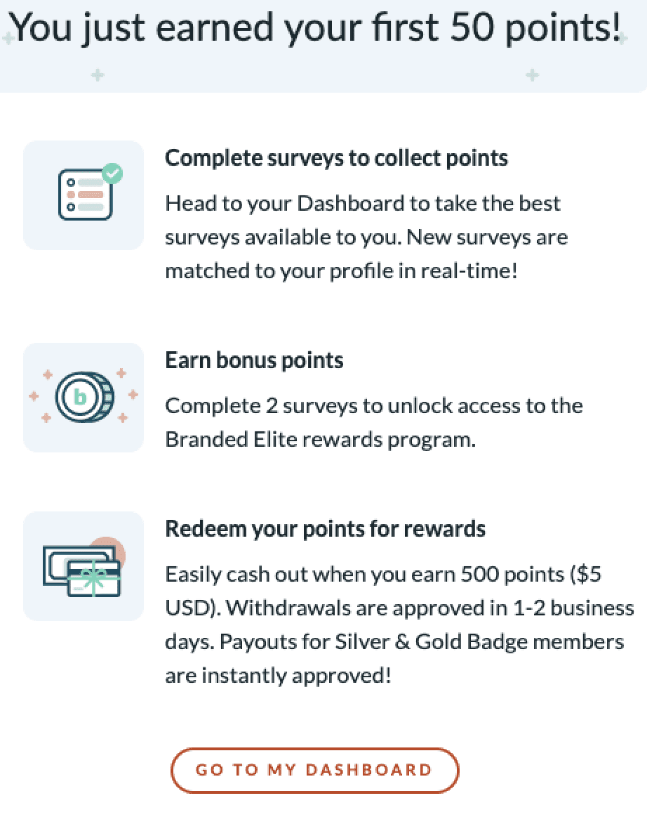 Branded Surveys Sign-up Bonus